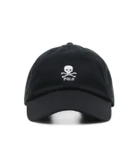 新品 Polo POLO Ralph Lauren（ポロ） Ralph Lauren(ラルフローレン) ブラック スカル ロゴ ボールキャップ