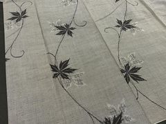 平和屋着物■上質な紬　唐草文　正絹　逸品　BAAS5108xa