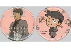 【中古】バッジ・ビンズ 毛利小五郎 缶バッジセット(2個セット) 「セガ ラッキーくじ 名探偵コナン Vintage Look」 J賞