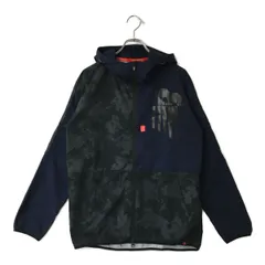 中古 メンズ ニューバランスゴルフ New Balance golf パーカー 5(L) 紺×黒系 長袖ダブルジップ
