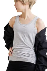 新品 ミネットアース 胸つぶし ナベシャツ 堂々男胸 タンクトップ 男女兼用 バスト 補正 コルセット 下着 大きい 小さい サイズ 段階 調節 フック＆ゴム