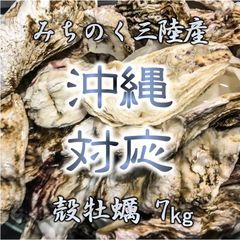 沖縄対応 生食OK 7kg 三陸産 殻付き生牡蠣 亜鉛 鉄分 ミネラル豊富