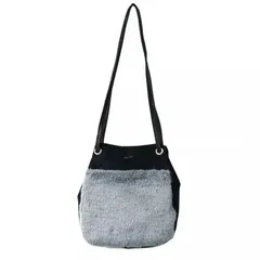 【タイムセール 完売カラー】フォルナ ショルダーバッグ セミショルダーバッグ 2way 斜め掛けバッグ 肩掛けバッグ ファー スエード トートバッグ 軽量バック 斜め掛け ブラック グレー Folna 日本製