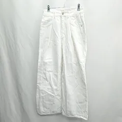 ◇ Θ BEAUTY & YOUTH ビューティアンドユース UNITED ARROWS デニムワイドパンツ サイズS ホワイト系 レディース E  【1412260038652】