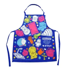 新品 子供 エプロン  ドラえもん 110cm 子ども キッズ 子供エプロン キャラクター ブルー
