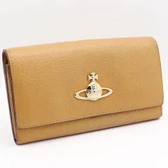 良品 ヴィヴィアンウエストウッド 長財布 がま口 エグゼクティブ キャメル KYM