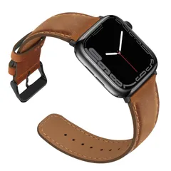 【在庫処分】Anlinser コンパチブル Apple Watch バンド 49mm 46mm 45mm 44mm 42mm 41mm 40mm、本革交換用バンド アップルウォッチ Ultra 2/Ultra シリーズ10/9/8/7/6/5/4/3/2/1/