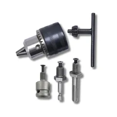 Pararect ドリルチャック 1.5-10mm アダプター 六角 四角 シャンク SDS 電動ドリル インパクトドライバー Bセット [セット(B)]