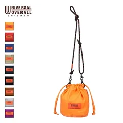 【新品】 UNIVERSAL OVERALL ユニバーサルオーバーオール ザイルショルダーポーチ メンズ/レディース オレンジ/レッド/ブルー/べージュ/ネイビー/ブラック/ブラウン/グレー/パープル OS UVO-153のサムネイル