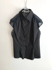 JIL SANDER  ジルサンダー バック シースルー ノースリーブシャツ