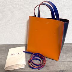 MARNI マルニGUSSET ガセットレザーナイロンコンビトートバッグ MARNI