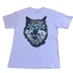 Diamond SUPPLY CO　Tシャツ　オオカミ　Mサイズ　ピンク　US古着