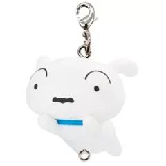 【中古】キーホルダー シロ(カニカンver.) 「クレヨンしんちゃん つまんでつなげてますこっと3」