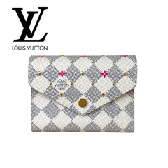 【未使用品】LOUIS VUITTON ルイヴィトン ヴィクトリーヌ　ダミエアズール　N64614　ICチップ　レディース　ウォレット　三つ折り財布　ホワイト