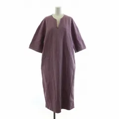 ブラームス ルーツストック blurhms ROOTSTOCK Rough&Smooth Thermal Over-neck Dress  ワンピース F パープル bROOTS24S2W /NQ