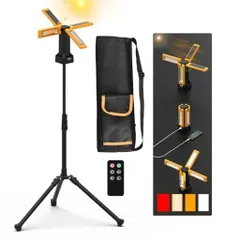投光器LED作業灯8000lm超高輝度USB充電式ソーラー充電4つ点灯モード3色切替昼光色温白色電球色磁気設計三脚付き広角270度IP65防水屋内屋外アウトドア集魚灯野外照明キャンプ防災防犯灯駐車…