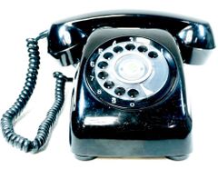 昭和50年代　黒電話 昭和レトロな実用機　災害対策 日本電信電話公社600-A2