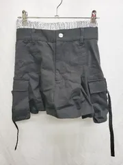 ◇ Θ PAGEBOY ページボーイ レイヤード カーゴ ミニ スカート キュロット サイズF ブラック レディース P  【1409250001413】