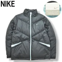 ナイキ NIKE ダウン ジャケット ウィンドブレーカー L ネイビー x スカイブルー レディース ♪