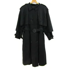 レリアン トレンチコート 大きいサイズ アウター ライナー有り レディース 13+サイズ ブラック Leilian 【中古】