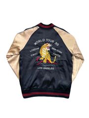 Black Weirdos Satin Jacket スカジャン XL 唾奇 Black Weirdos Satin Jacket スカジャン XL 唾奇 - メルカリ