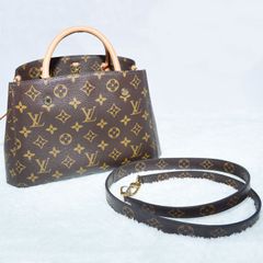 LOUIS VUITTON ルイヴィトン M41055 ハンドバッグ モンテーニュBB モノグラムキャンバス ブラウン