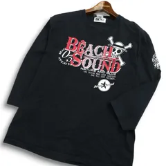 Beach Sound × ONE PIECE ビーチサウンド ワンピース★ ボア ハンコック 九蛇海賊団 7分袖 Tシャツ Sz.XL メンズ 黒 大きいのサムネイル