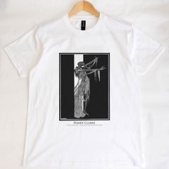 어셔가의 붕괴 [포오 괴기 소설집] 삽화 / 해리 클라크 반소매 티셔츠 화이트 GILDAN(길당) 5.3온스 남녀 겸용 [RAF] The Peacock Skirt / Harry Clarke S/S TEE 53