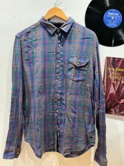 古着　長袖シャツ　チェックシャツ