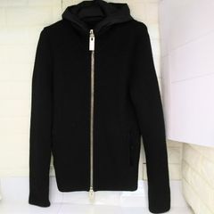 【Emporio Armani/エンポリオアルマーニ】メンズ ニットジャケット ジップアップ #46 ブラック S1R360/S1505/mik0169