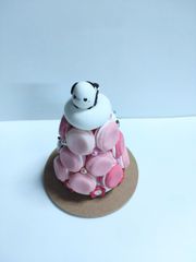 可愛いシマエナガシリーズ　ピンクマカロン
