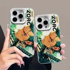 「非公式」【ONE PIECE】ゾロ 抜刀 TPU iPhone ケース 2種選択可※購入後取引メッセージに希望No.&機種名を入力（例：「No.1 iPhone 12希望」）