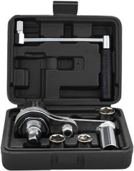 タイヤ交換用 16倍 倍力パワーレンチセット ホイールナット外し トルクレンチ ギアレンチ ソケット付き 17mm 19mm 21mm