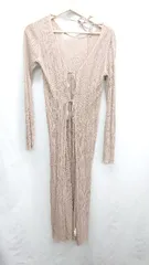 ◇ ⊂ ROYAL PARTY ロイヤルパーティー 長袖 ロングカーディガン サイズF ブラウン系 レディース E  【1410290069141】