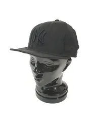 雑貨 古着 NEW ERA MLB Newyork Yankees 59FIFTY オール ブラック ウール ベースボール キャップ 7 3/4 帽子 古着 ②