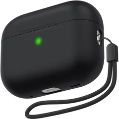 【数量限定】Airpods Airpods Pro 防塵 耐衝撃 第2世代（2022）用 キズ防止 落下防止 (Airpods 全面保護 LED可視 Pro 分離式 シリカゲル保護カバー 第2世代 ケース Pro2 Black) 超薄型 NIUTRENDZのサムネイル