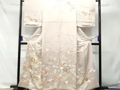 平和屋着物■訪問着　駒刺繍　枝花文　金彩　正絹　逸品　CAAS3707fb