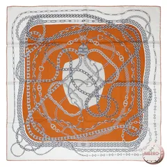 エルメス Reaction en Chaines カレ90 新品 HERMES エルメス カレ90 REACTION EN CHAINES ブランドオフ