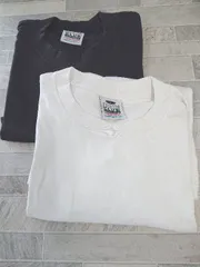 ◇ ⊂ 《 PRO CLUB まとめ売り2点セット ブラック ホワイト系 サイズL USA製 Tシャツ メンズ 》 E  【1507160009519】