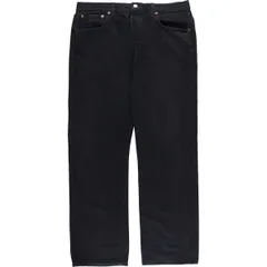 古着 リーバイス Levi's 501 STRAIGHT LEG BUTTON-FLY ブラックデニム ストレートデニムパンツ メンズw37相当/eaa588176