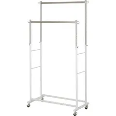 【人気商品】NITORI ホワイト ダブル 8560395 ミーク ハンガーラック 頑丈な ニトリのサムネイル