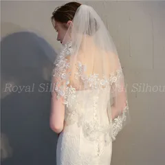 ウェディング ベール ウェディングベール ホワイト レース コーム付き メッシュ 白 結婚式 二次会 パーティー ウェディング 花嫁 プリンセス 森ガール 刺繍 可愛い ガーリー  前撮り レース フェミニン チュール