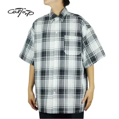 CALTOP キャルトップ メンズ シャツ SS CHECK SHIRTS ショートスリーブチェックシャツ 男女兼用