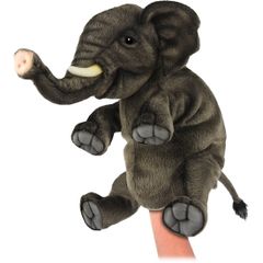 HANSA BH8462 ハンドパペット ゾウ 26 ELEPHANT 象 人形劇 ベビー 赤ちゃん 泣き止ませ ぬいぐるみ 操り人形 あやつり人形 指人形 腹話術 ハンサ もふもふ 動物 アニマル 置物 人形 フィギュア 大きい 大型 かわいい おすすめ