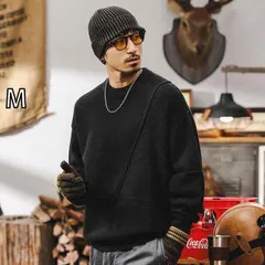 [M ]春 コーデ メンズ 用 服 シンプル ファッション オシャレ 大人 かっこいい 大きいサイズ ストリート 紳士服 暖かい セーター アメリカン レトロ ヘビー 