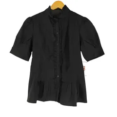 バーバリーブラックレーベル BURBERRY BLACK LABEL S/S フリルブラウス レディース  40のサムネイル