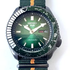【未使用】セイコー　セイコーファイブ　セイコー5　SBSA095　NARUTO&BORUTO　ナルト&ボルト　限定品　ロック・リー　自動巻　グリーン　裏スケ　デイデイト