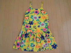 シスタージェニィ シスタージェニー sister jenni 子供服 キャミソール 半袖 ワンピース 女の子 女児 ワンピ 夏 黄 花柄 160cm ★4 キッズ ジュニア 【中古】 ユーズド ガールズ アウトレット リサイクル 古着