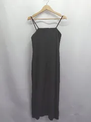 ◇ ⊂ select MOCA セレクト モカ カップインキャミソール 膝下丈 ワンピース サイズF ブラック系 レディース E  【1503310016802】のサムネイル
