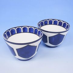 エルメス　ブルーダイユール　ボウル２個　ブランド西洋食器【mxm168】